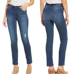 WIT & WISDOM Jeans Straight Leg Indigo Denim Blue Size 12